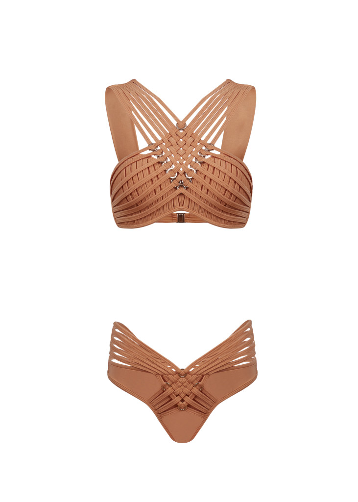 rose gold swimwear